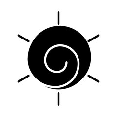 Solid Line the sun shines design vector icon design vector line icon svg