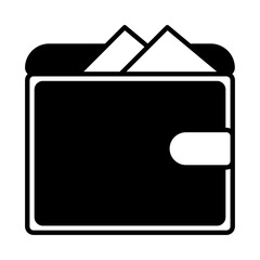 Solid Line wallet design vector icon design vector line icon svg