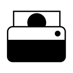 Solid Line wallet with money design vector icon design vector line icon svg