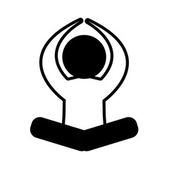 Solid Line yoga movement design vector icon design vector line icon svg