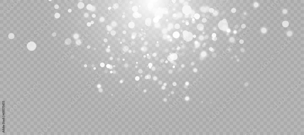 Aufkleber Light effect with a lot of shiny highlights shining on a transparent background for Christmas and New Year design. Vector