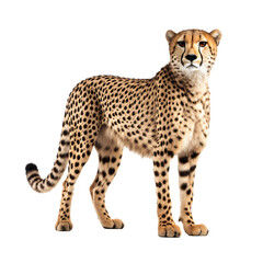 Big Cat Cheetah on Transparent Background