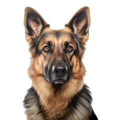 Dog on Transparent Background German Shepherd