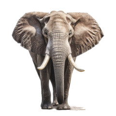 Obraz na płótnie Canvas Elephant on Transparent Background