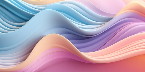 Colorful wavy pastel background wavy dimension