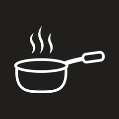 sauce pan icon simple design art eps 10