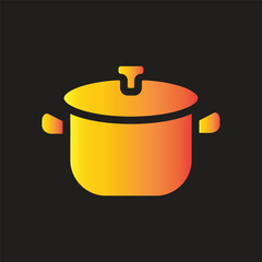 sauce pan icon simple design art eps 10