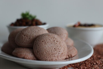 Navara rice idly served black chickpea curry. Steamed savoury rice cake made by a batter of...