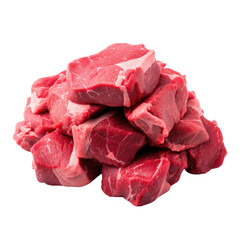 Obraz premium steak beef meat isolated on transparent background