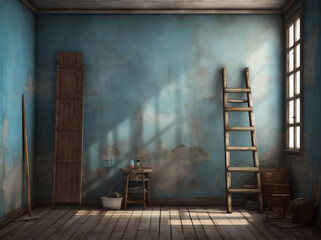 paint artistic craft artist design creative workshop tool workspace art. Generative AI.