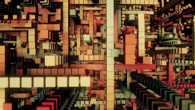 A Cube 3D Abstract Background
