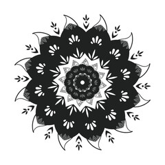 luxury mandala Vintage decorative elements. Oriental pattern, vector illustration. Islam, Arabic, Indian, Moroccan, Spain, Turkish, Pakistan, Chinese, mystic, ottoman motifs. Coloring book page