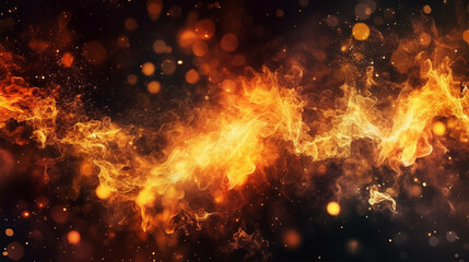 Fototapeta na wymiar fire flame abstract background, generate ai