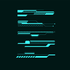hud line elements, Futuristic Modern Sci Fi User Interface Set., Hud Screen, Virtual Game Screen, augmented and virtual reality.