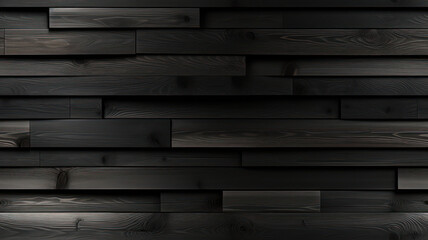 Modern Black Tan Planks Wall, AI generated