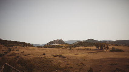 Cadiz town covered by desert dust