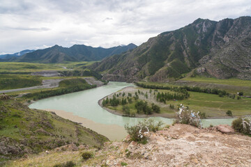 Katun river in Altai mountains, Russia