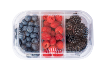 fruit packaging mockup isolated on white background