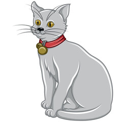 Cartoon cat vector design