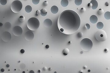 A group of white objects floating on top of a white surface