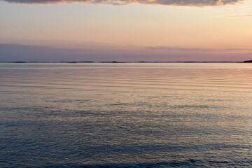 Summer evening by the sea
