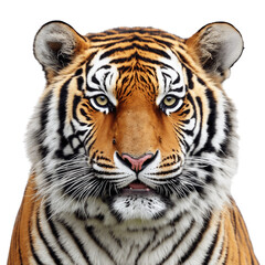 tiger portrait on Transparent background (PNG)