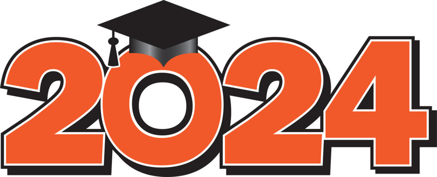 grad orange 2024 graduate