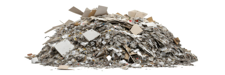 Scrap pile for recycling waste on Transparent background (PNG)