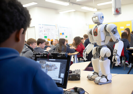 Ein Roboter hilft in der Schule, Generative AI