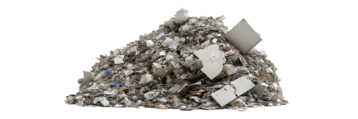 Scrap pile for recycling waste on Transparent background (PNG)