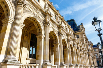 Obraz premium Exterior of the Louvre in Paris, France, Europe