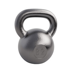 Obraz na płótnie Canvas Black Gym Kettlebell on transparent background, white background, png file with generative ai