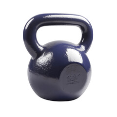 Fototapeta na wymiar Navy Blue Gym Kettlebell on transparent background, white background, png file with generative ai
