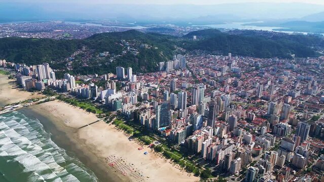City of Santos owner of the largest beachfront garden in the world and the largest port in Latin America.