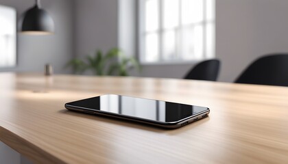 Smartphone on the office table.
