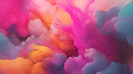 Swirling colorful smoke background. Generative AI. Illustration for banner, poster, cover, brochure or presentation.