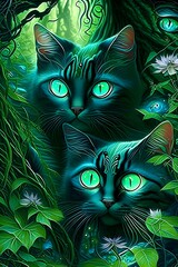 The Green-Eyed Guardians of the Forest
