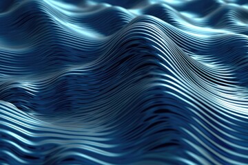 stock photo of an diagonal artficial blue topography line art photography Generated AI - obrazy, fototapety, plakaty