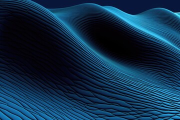stock photo of an diagonal artficial blue topography line art photography Generated AI