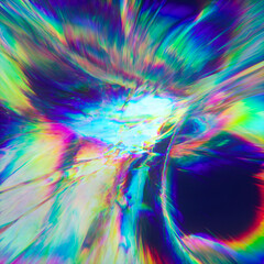 Obraz premium Colorful Abstract Glitch Dispersion Distortion Background