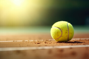 Close-up shot of a tennis ball just before it hits the racquet, illustrating the precision of the sport