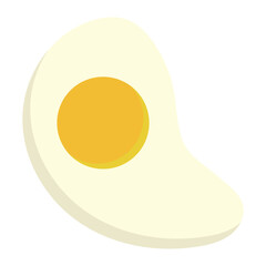 Isolated fried egg icon Flat design Vector