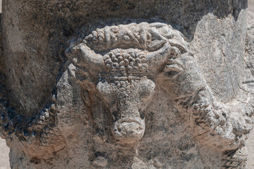 Knidos, Datca, Mugla-Turkey. 10-25-2020: The ruins of Knidos or Cnidus was a Greek city of ancient Caria and part of the Dorian Hexapolis, in south-western Asia Minor, modern-day Turkey.