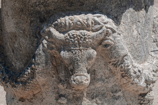 Knidos, Datca, Mugla-Turkey. 10-25-2020: The ruins of Knidos or Cnidus was a Greek city of ancient Caria and part of the Dorian Hexapolis, in south-western Asia Minor, modern-day Turkey.
