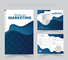 Business brochure template layout design,Corporate Bi Fold Brochure Template, Cover Page With Two Sides Presentation, 16 page corporate brochure editable template layout, minimal business brochure tem