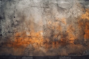 stock photo of Dark grey rusty concrete wall texture shadow photography Generated AI