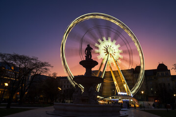 Ferris wheel at night