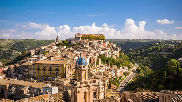 Ragusa Ibla, Italy Town View in Sicily
