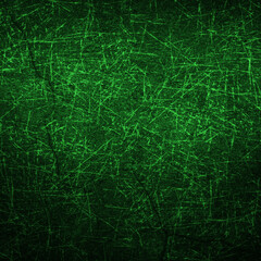 Grunge green background, shabby texture, background pattern in vibrant color, empty	