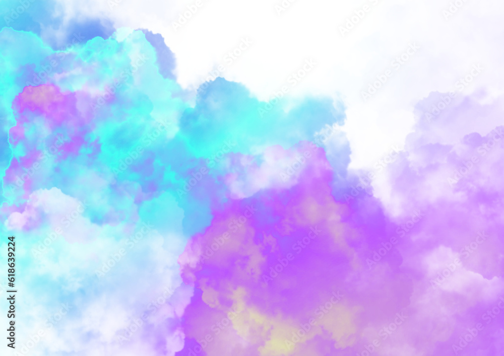 Canvas Prints abstract watercolor background with clouds